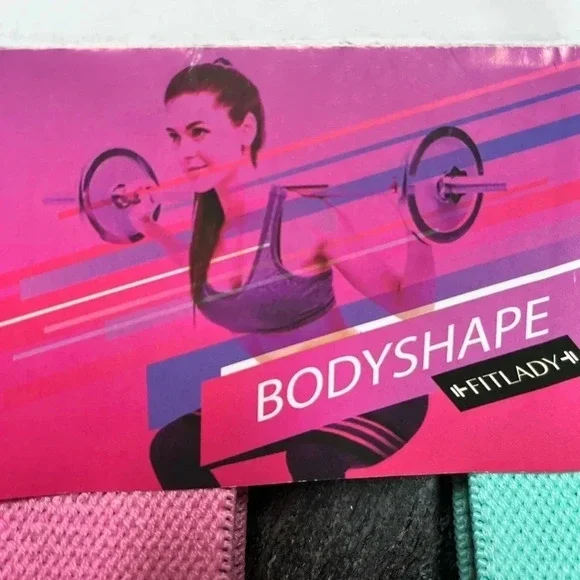 NEW Booty Bands with Carry bag Fit Lady Resistance Set of 3 Bands NWT NEW - Picture 6 of 11